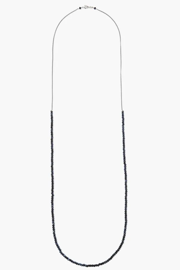 Chan Luu Necklaces^Midnight Crystal Silver Necklace