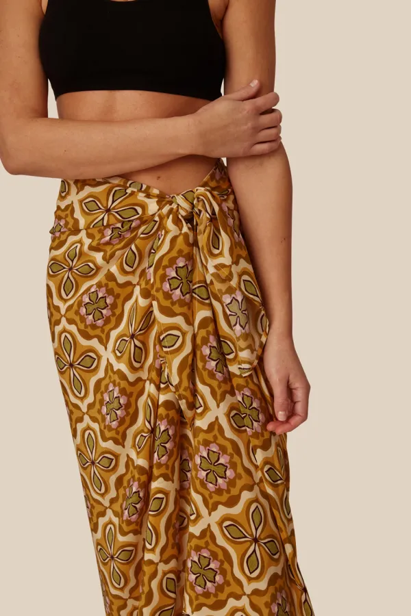 Chan Luu Bottoms^Mineral Yellow Crux Sarong