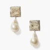 Chan Luu Earrings^Minerva Earrings Silver White Pearl