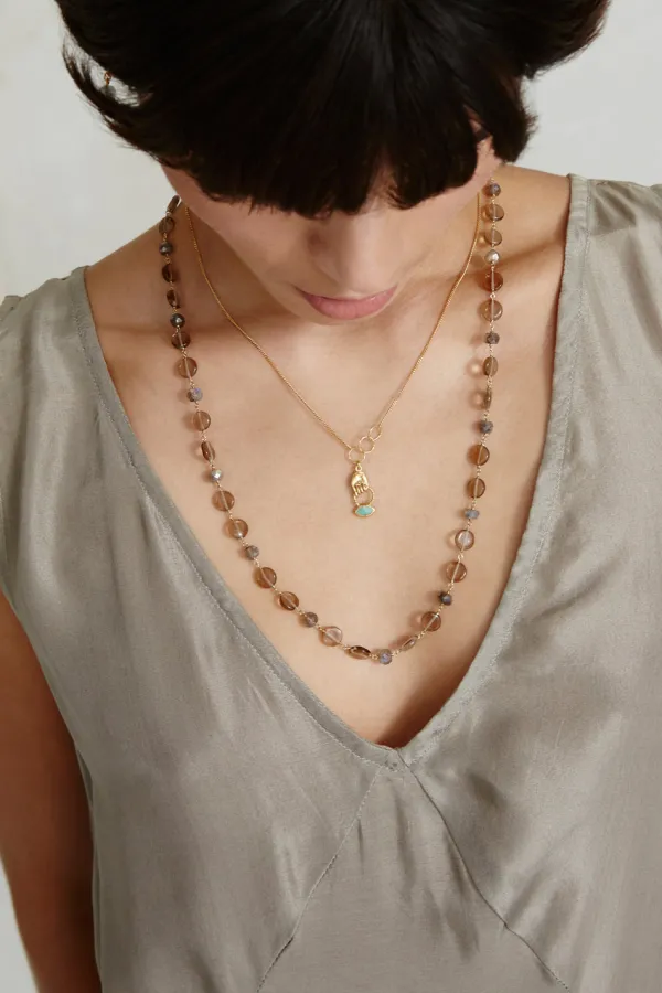 Chan Luu Necklaces^Mona Necklace Smoky Mix
