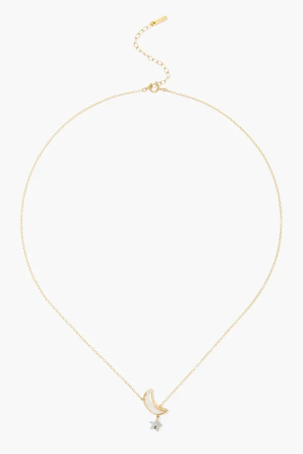 Chan Luu Necklaces^Moon And Star Necklace Labradorite