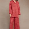 Chan Luu Loungewear^Noelle Block Print Set Geranium