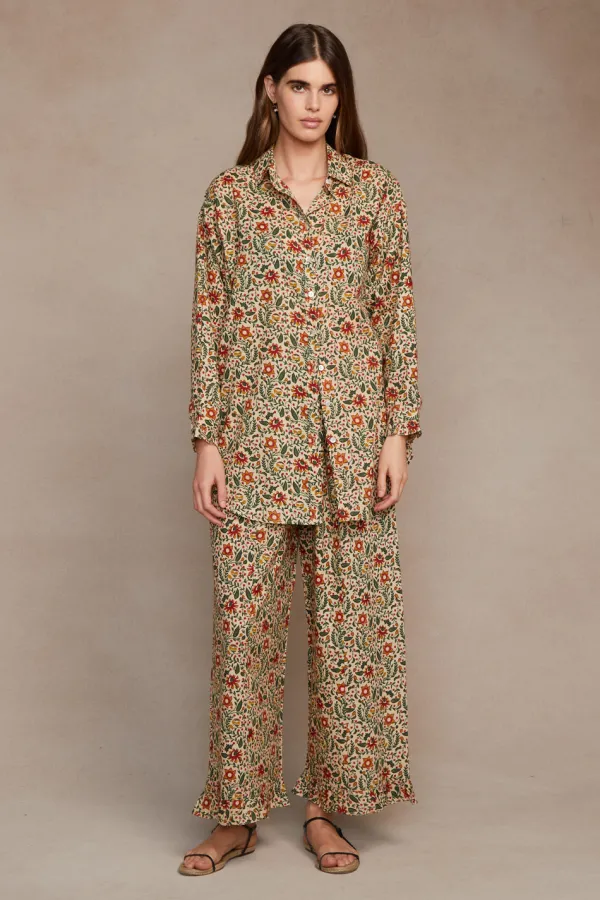 Chan Luu Loungewear^Noelle Block Print Set Pine
