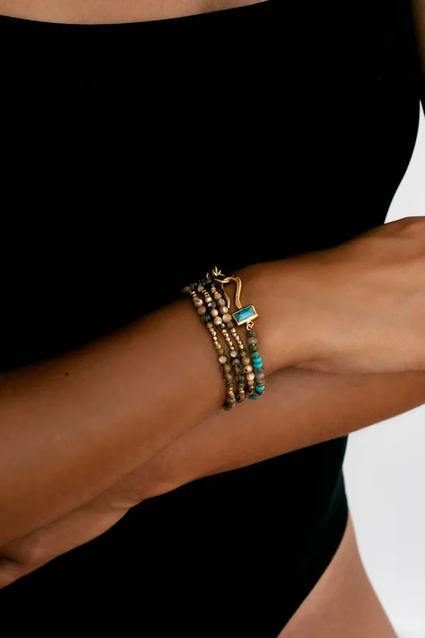 Chan Luu Bracelets^Odyssey Hook Bracelet Turquoise