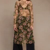 Chan Luu Dresses^Paulina Printed Mesh Tunic Black