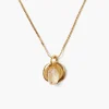 Chan Luu Necklaces^Paz Coin Necklace Clear Quartz