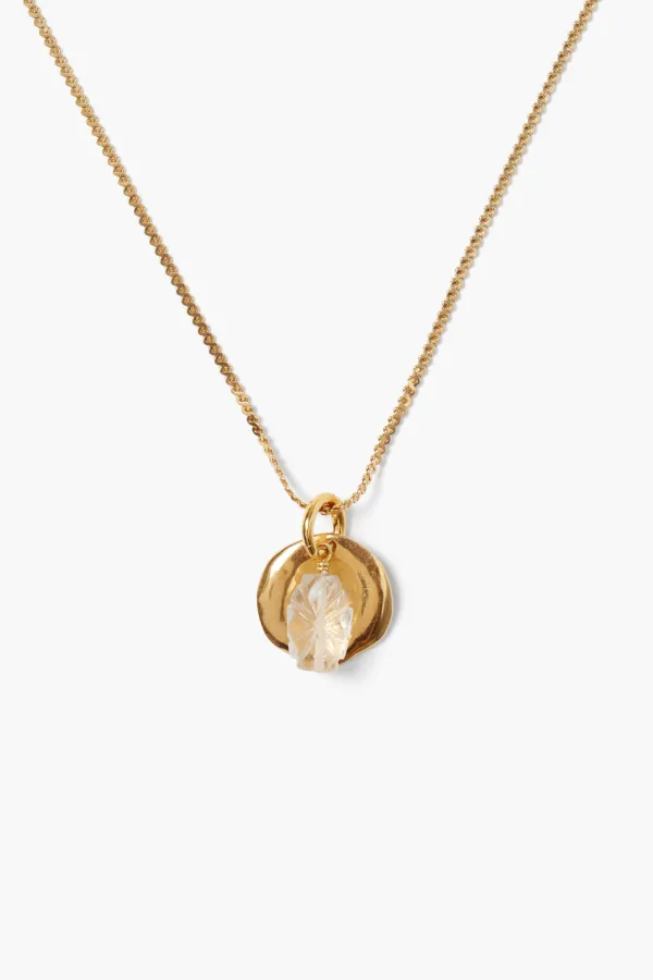 Chan Luu Necklaces^Paz Coin Necklace Clear Quartz