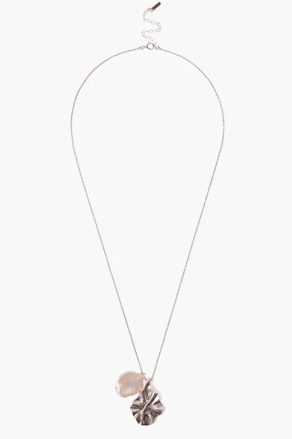 Chan Luu Necklaces^Pearl And Silver Masquerade Charm Necklace