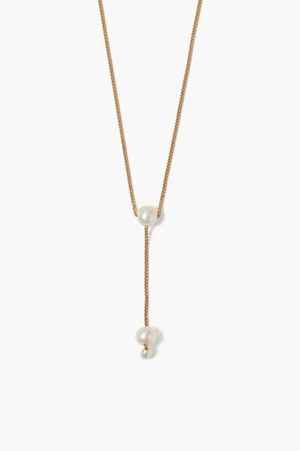 Chan Luu Necklaces^Phoebe Drop Necklace White Pearl