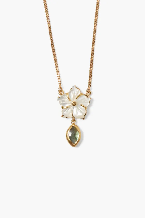 Chan Luu Necklaces^Plumeria Drop Necklace Labradorite Mix