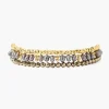 Chan Luu Bracelets^Pyrite And Grey Pearl Naked Wrap Bracelet