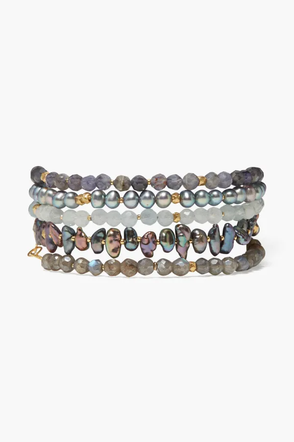 Chan Luu Bracelets^Riviera Wrap Bracelet Iolite Mix