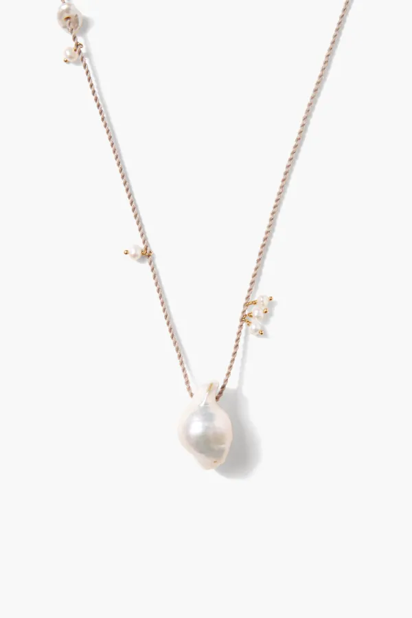Chan Luu Necklaces^Rosario Necklace White Pearl