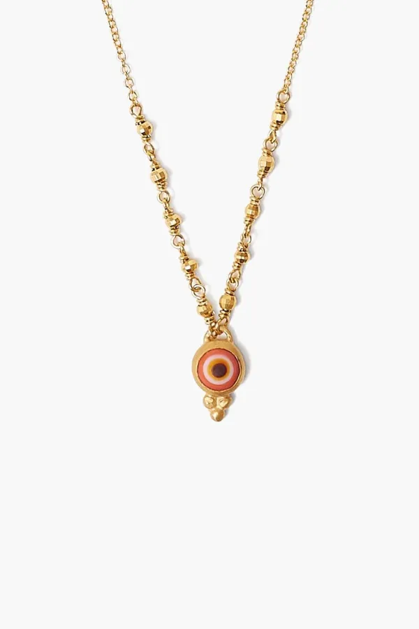 Chan Luu Necklaces^Rose Micro Evil Eye Gold Necklace