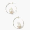 Chan Luu Earrings^Selene Hoop Earrings Silver