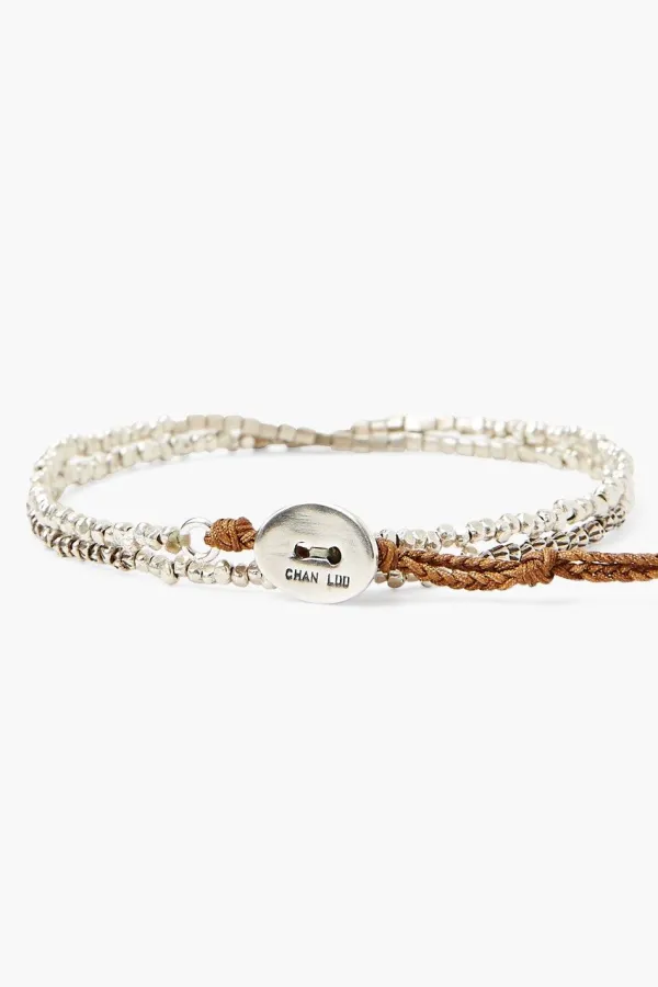 Chan Luu Bracelets^Silver Cube Wrap Bracelet