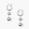 Chan Luu Earrings^Silver Dipped Tiered Hoop Earrings White Pearl