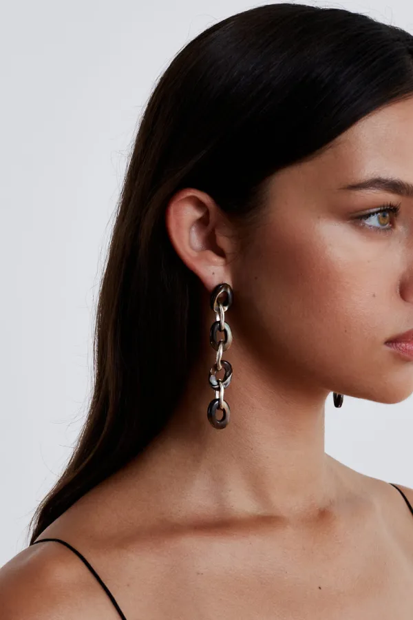 Chan Luu Earrings^Tidepool Link Earrings Brown Mop