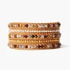Chan Luu Bracelets^Tiger'S Eye Mix Five Wrap Bracelet