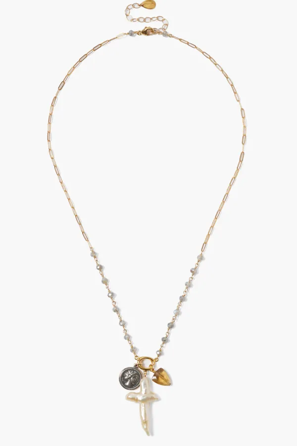 Chan Luu Necklaces^Tulum Charm Necklace Labradorite Mix