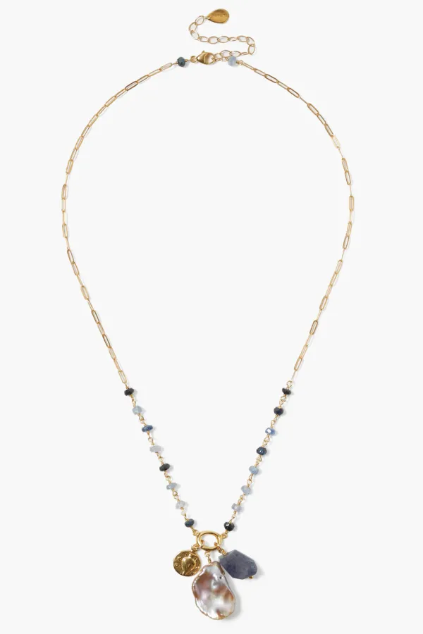 Chan Luu Necklaces^Tulum Charm Necklace Sapphire Mix