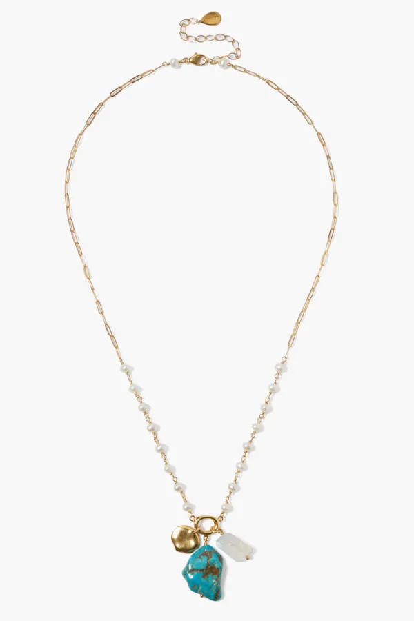 Chan Luu Necklaces^Tulum Charm Necklace White Pearl Mix