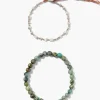 Chan Luu Bracelets^Turquoise & Etched Silver Bracelet Set