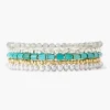 Chan Luu Bracelets^Turquoise And Metallic Mix Wrap Bracelet