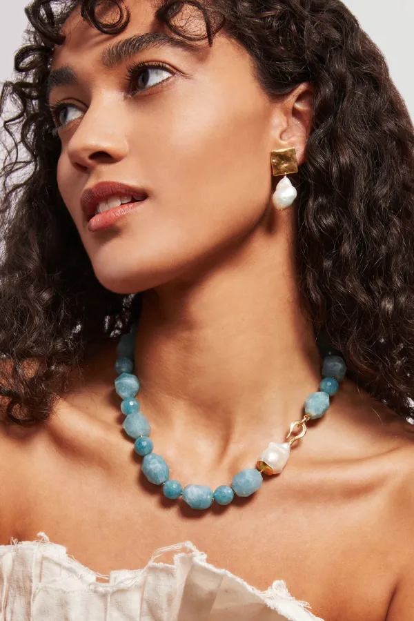 Chan Luu Necklaces^Vera Necklace Aqua Quartz