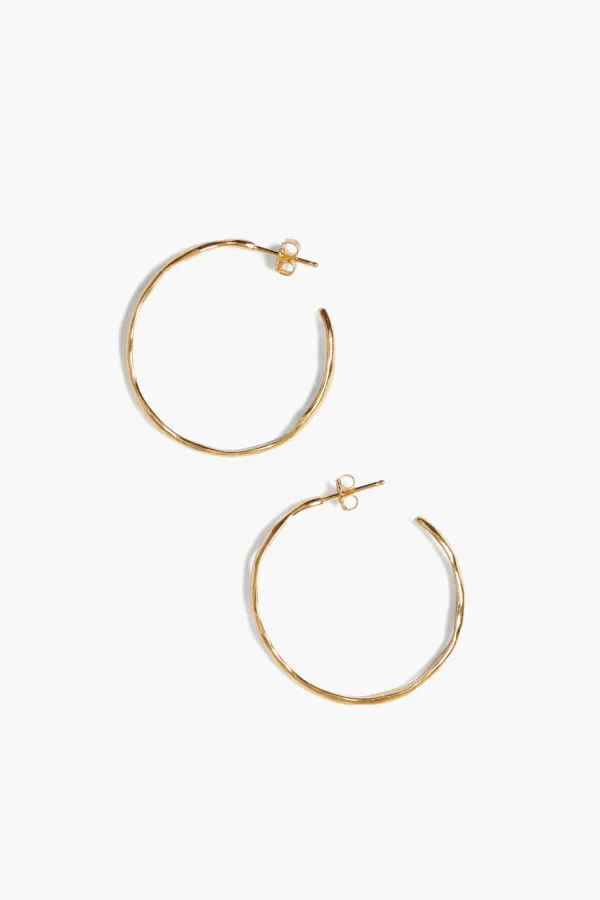 Chan Luu Earrings^Wave Hoop Earrings Yellow Gold