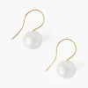 Chan Luu Earrings^White Baroque Pearl And Gold Drop Earrings