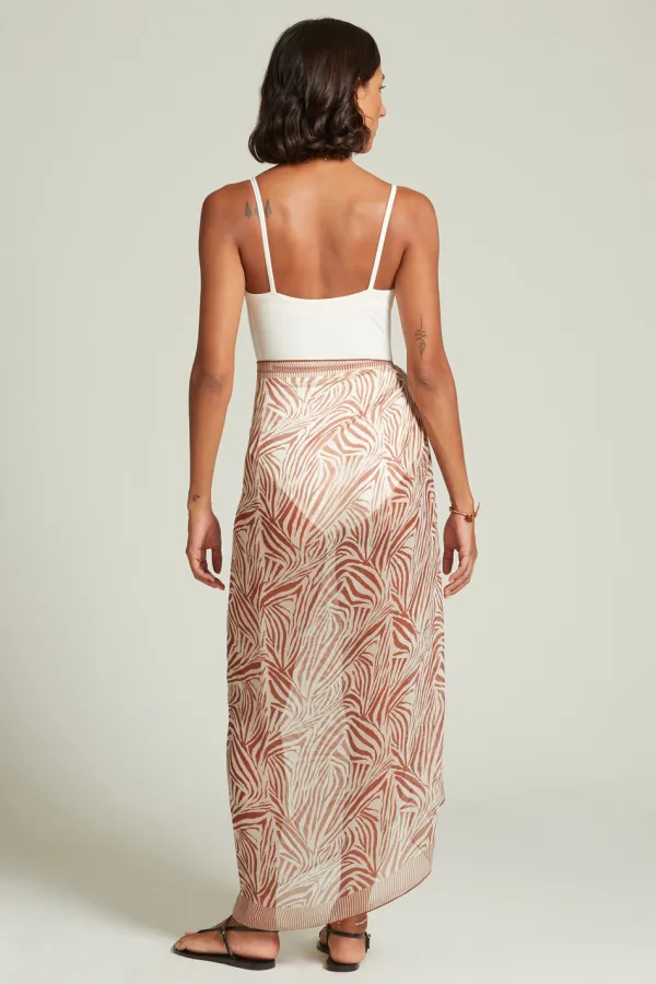 Chan Luu Bottoms^Zebra Print Sarong Sequoia